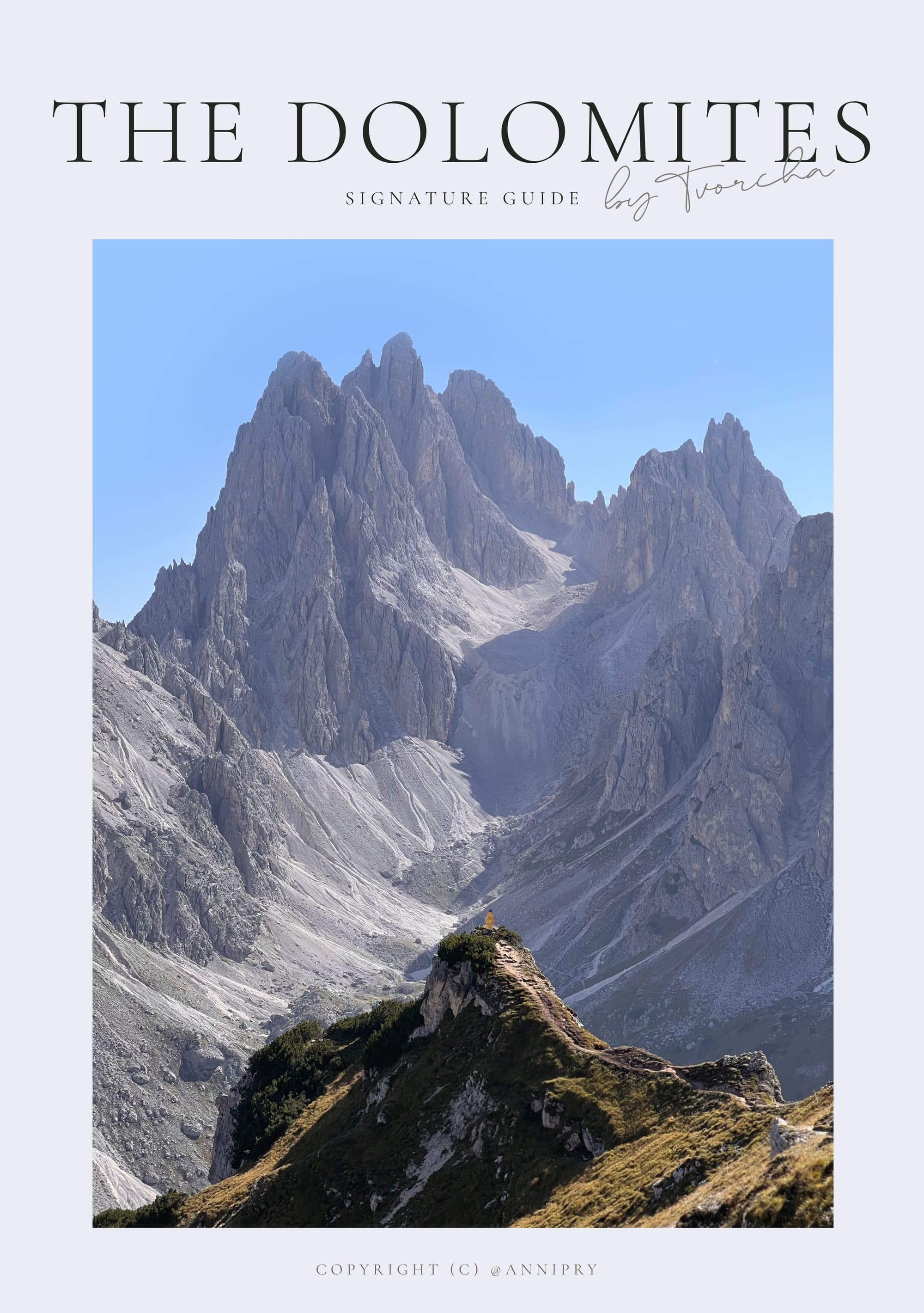 The Dolomites guide cover